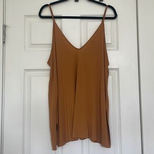 Mustard v neck tank top